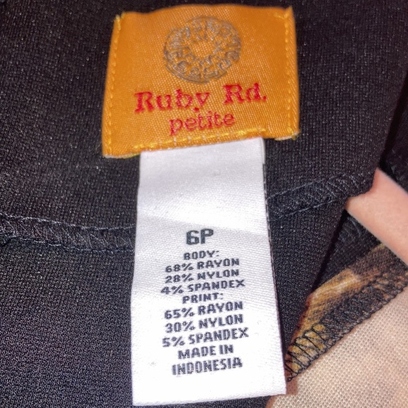 Ruby Rd in Black & Leopard Mini Sheath Dress - Picture 5 of 5